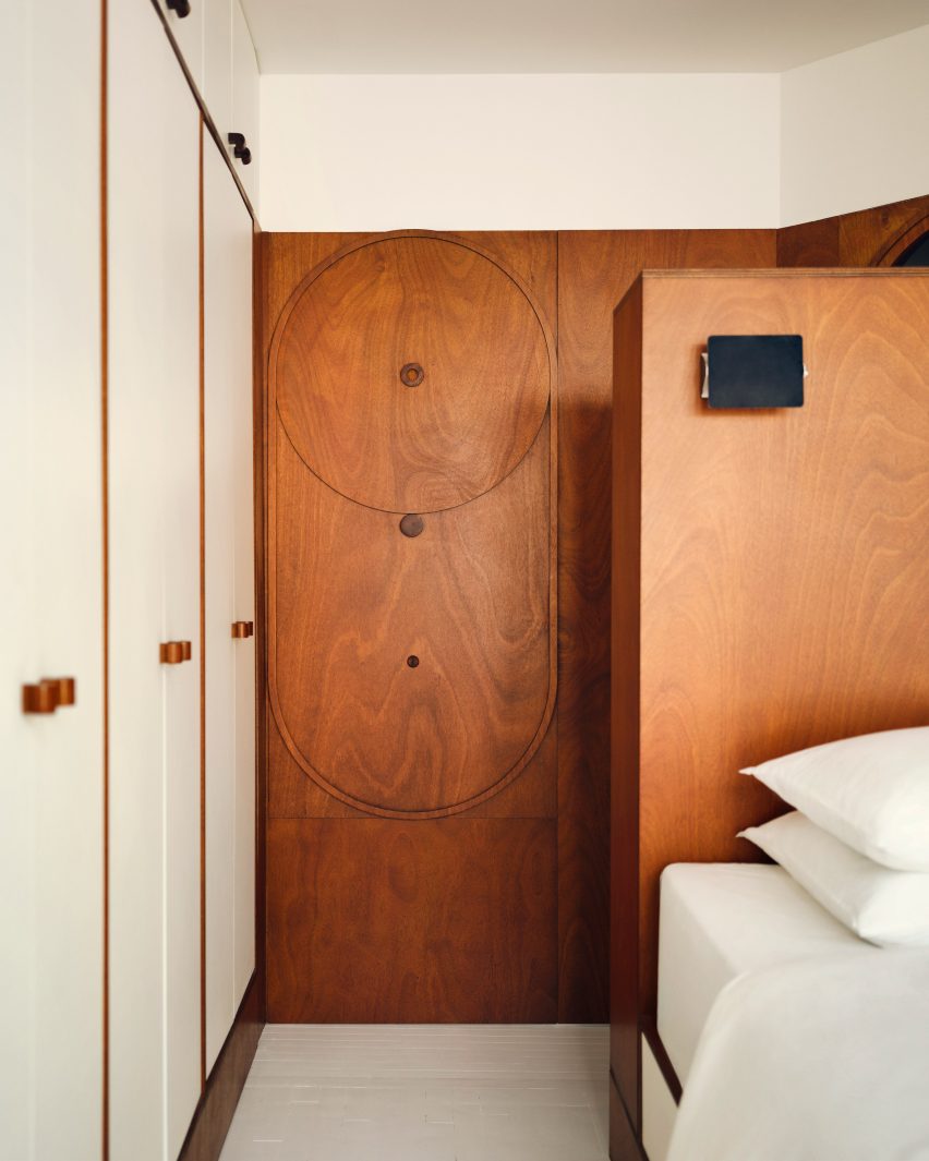 Bedroom with built-in wardrobes