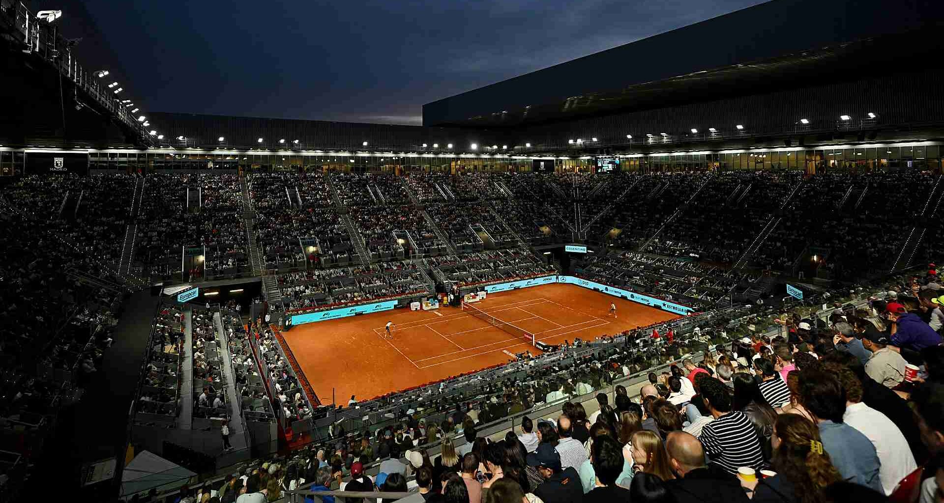 Manolo Santana Stadium at the Mutua Madrid Open.
