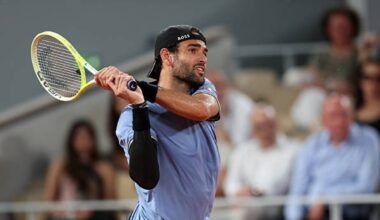 Matteo Berrettini, at Roland Garros 2026. Photo: gettyimages