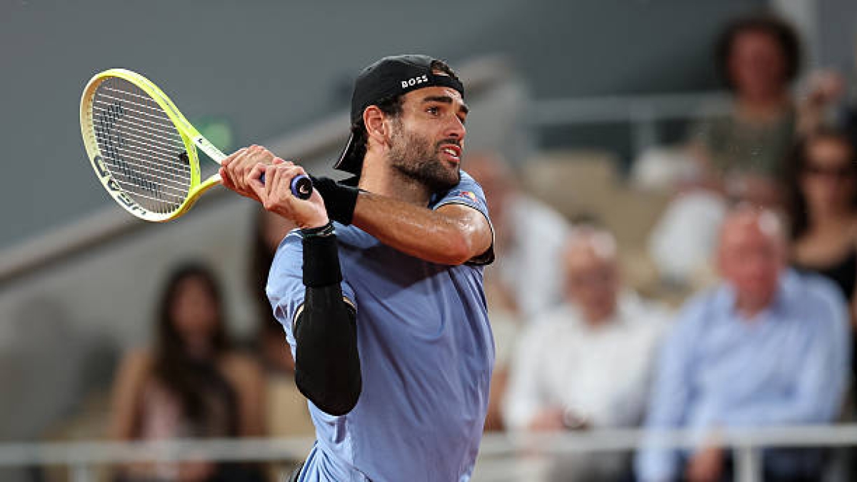 Matteo Berrettini, at Roland Garros 2026. Photo: gettyimages
