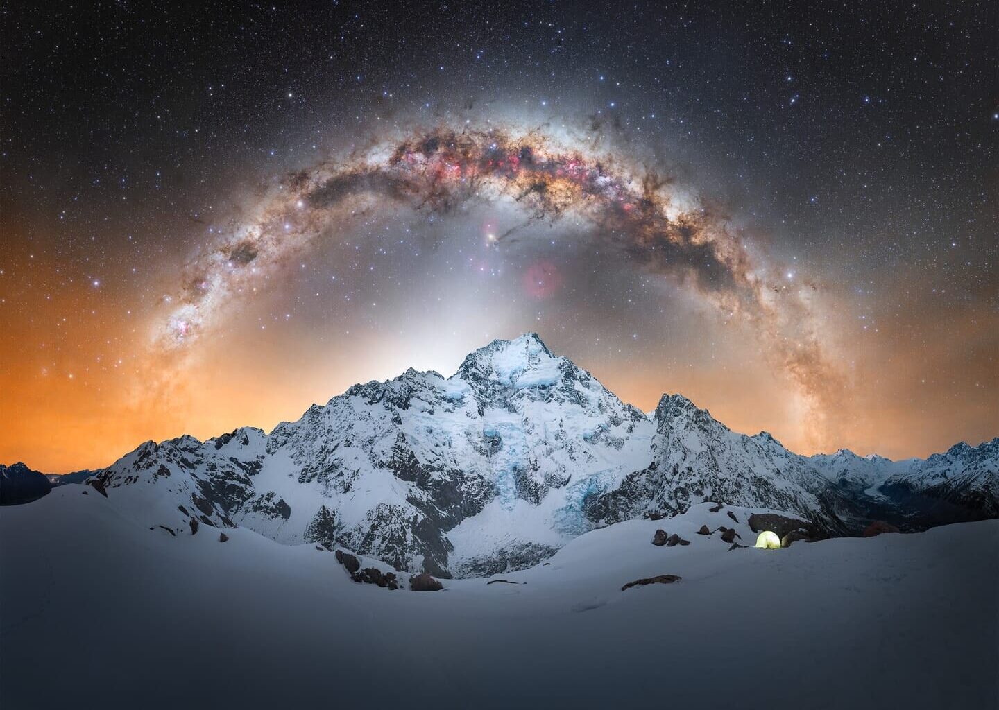 a stunning photo of the vibrant milky way in a star studded sky