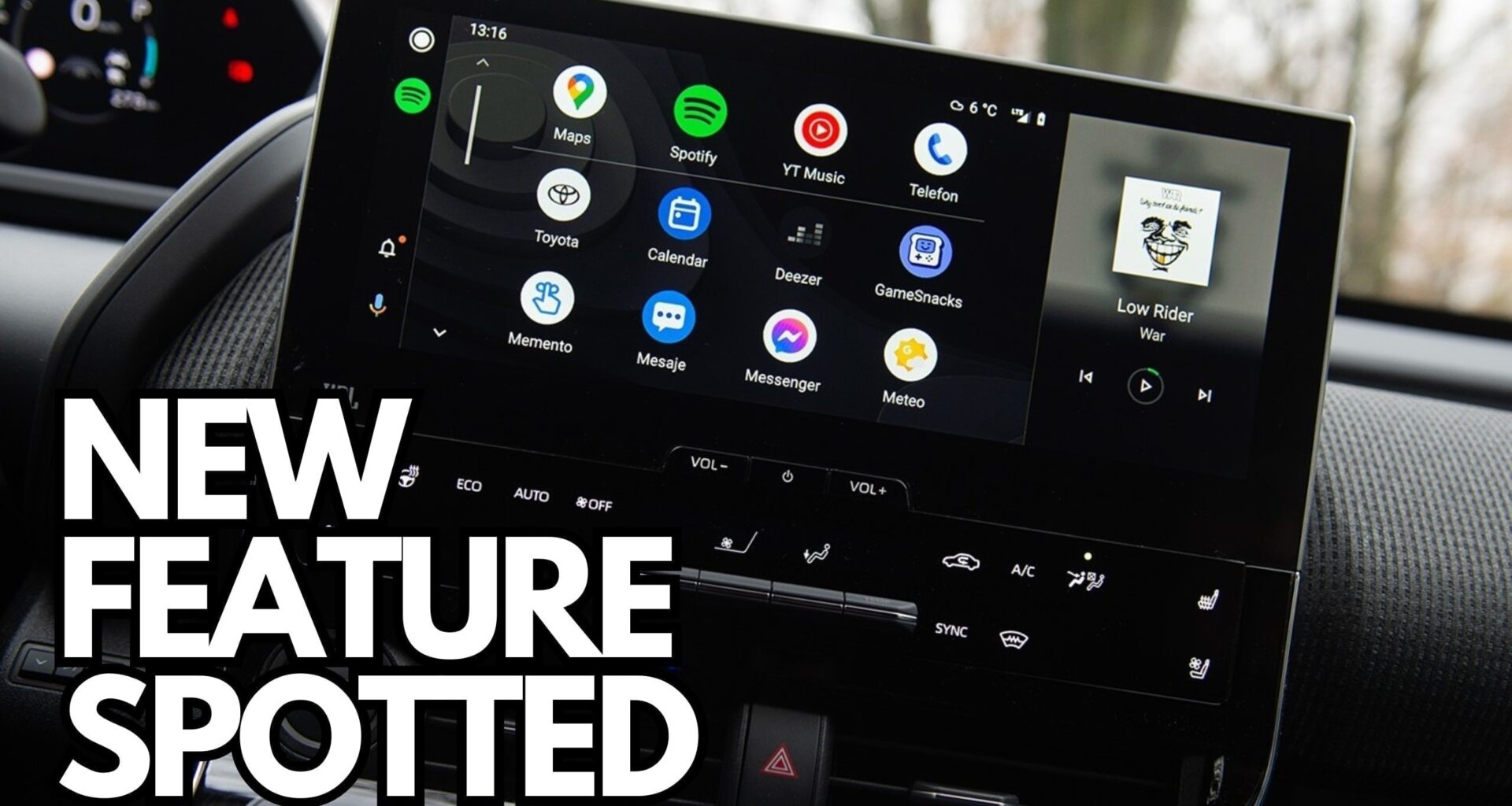 Widget support is almost ready in Android Auto