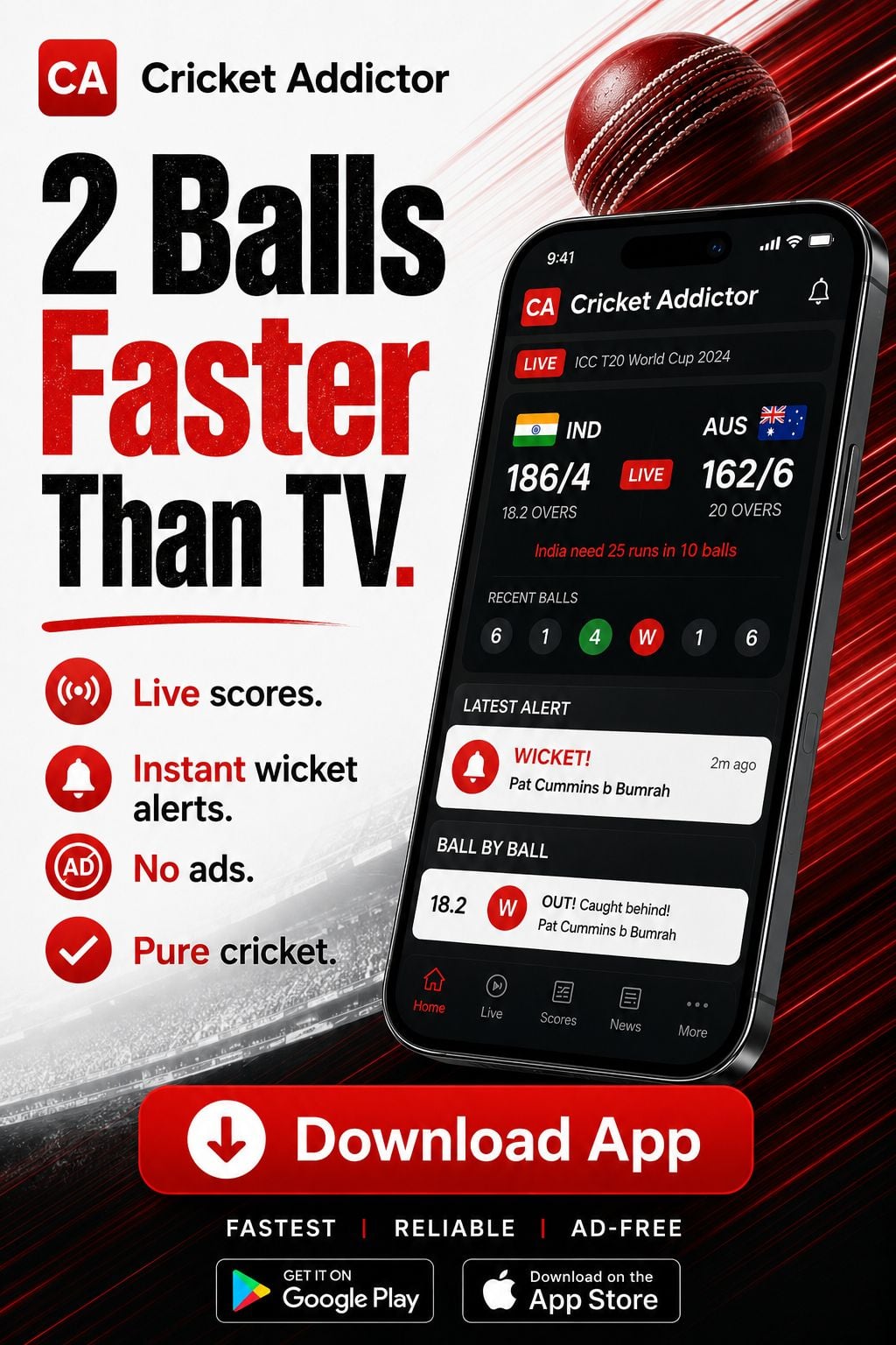 Cricket Addictor — fastest live scores on Google Play