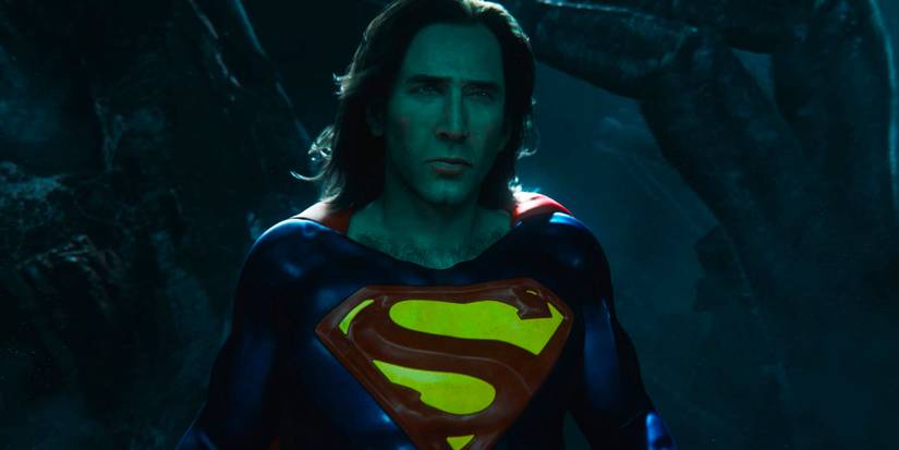 Nicolas Cage as Superman in the multiverse in The Flash