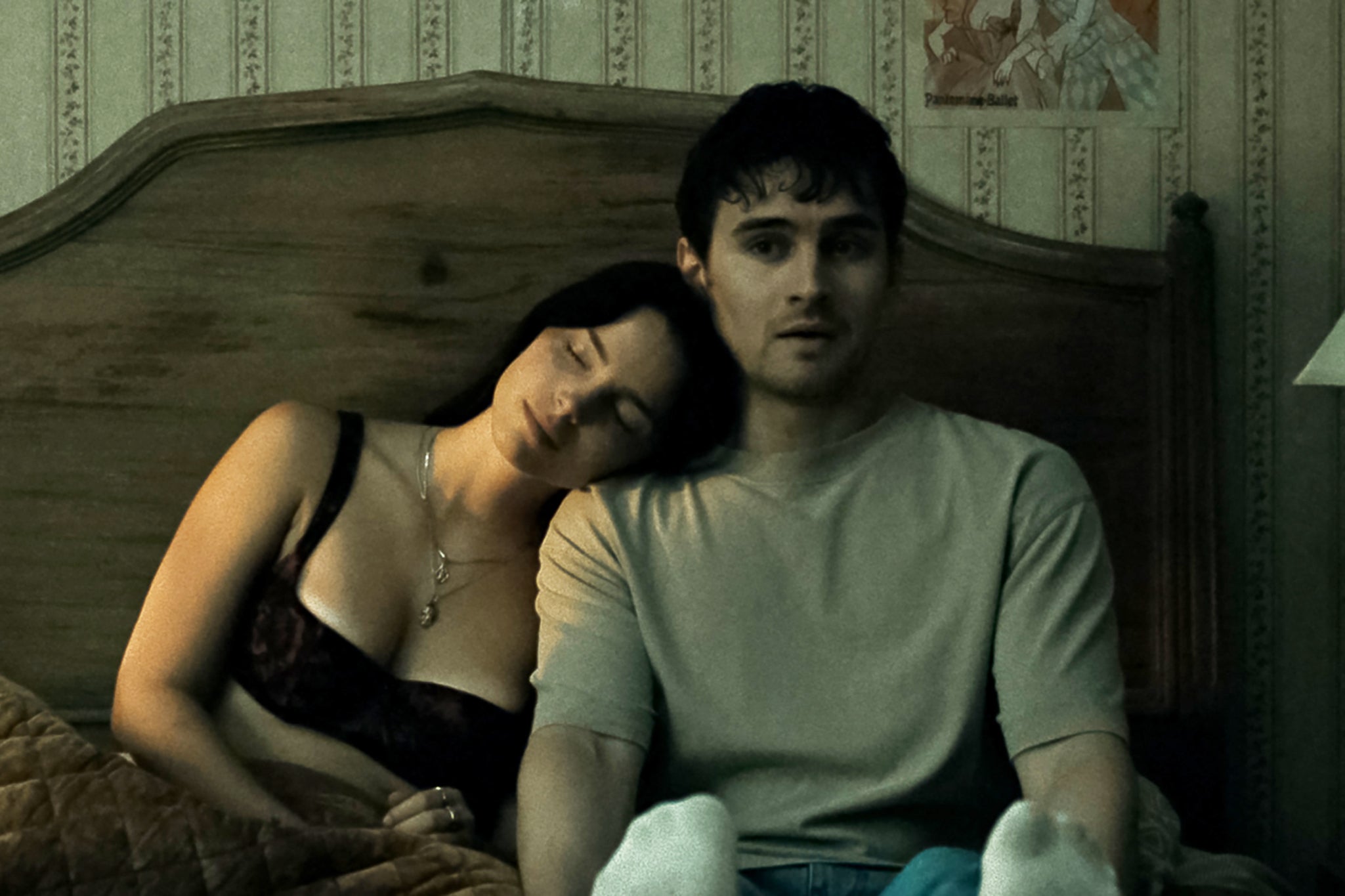 Inde Navarrette and Michael Johnston in Curry Barker’s ‘Obsession’