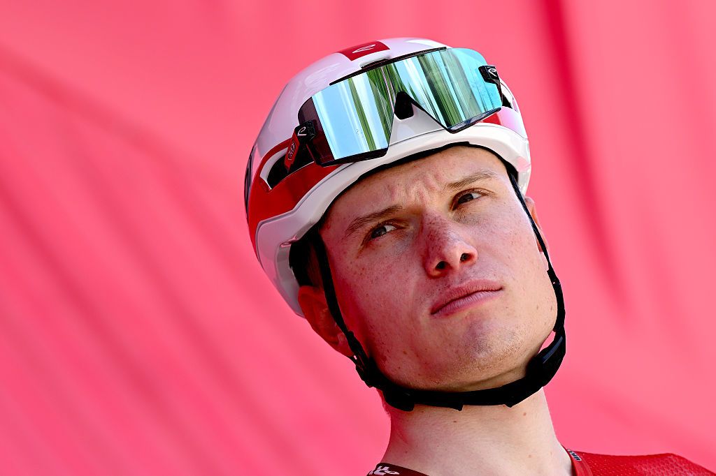 PLOVDIV, BULGARIA - MAY 10: Lennert Van Eetvelt of Belgium and Team Lotto Intermarche during the 109th Giro d'Italia 2026, Stage 3 a 175km stage from Plovdiv to Sofia / #UCIWT / on May 10, 2026 in Plovdiv, Bulgaria. (Photo by Dario Belingheri/Getty Images)
