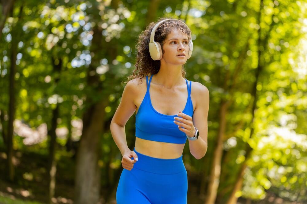 Working out with music: a big difference (Photo: Andrii Iemelianenko / Shutterstock) אימון עם מוזיקה