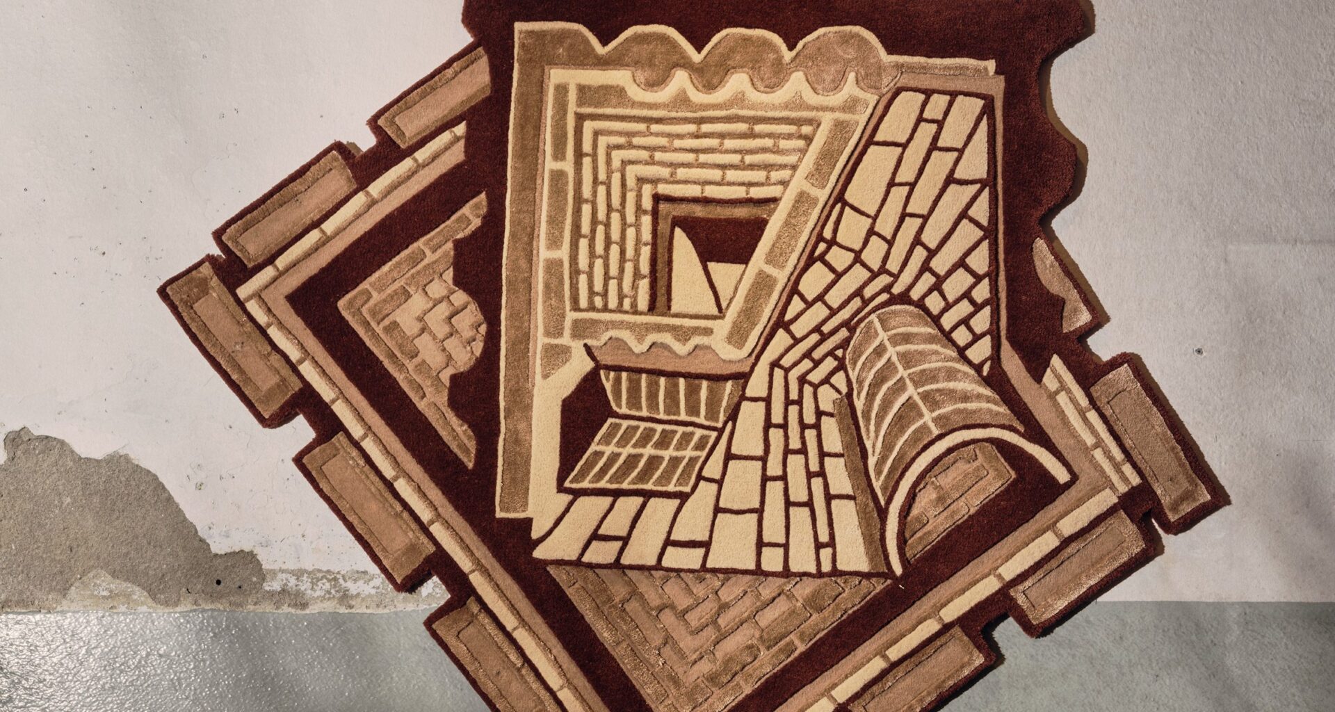 Renesa's brick-like rugs explore architecture beyond buildings