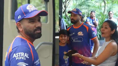 'Toh abhi kya karu mai phir?': Rohit Sharma left frustrated by female fan's selfie act - Watch