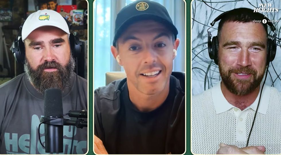 Rory McIlroy made an appearance on Travis and Jason Kelce's podcast New Heights