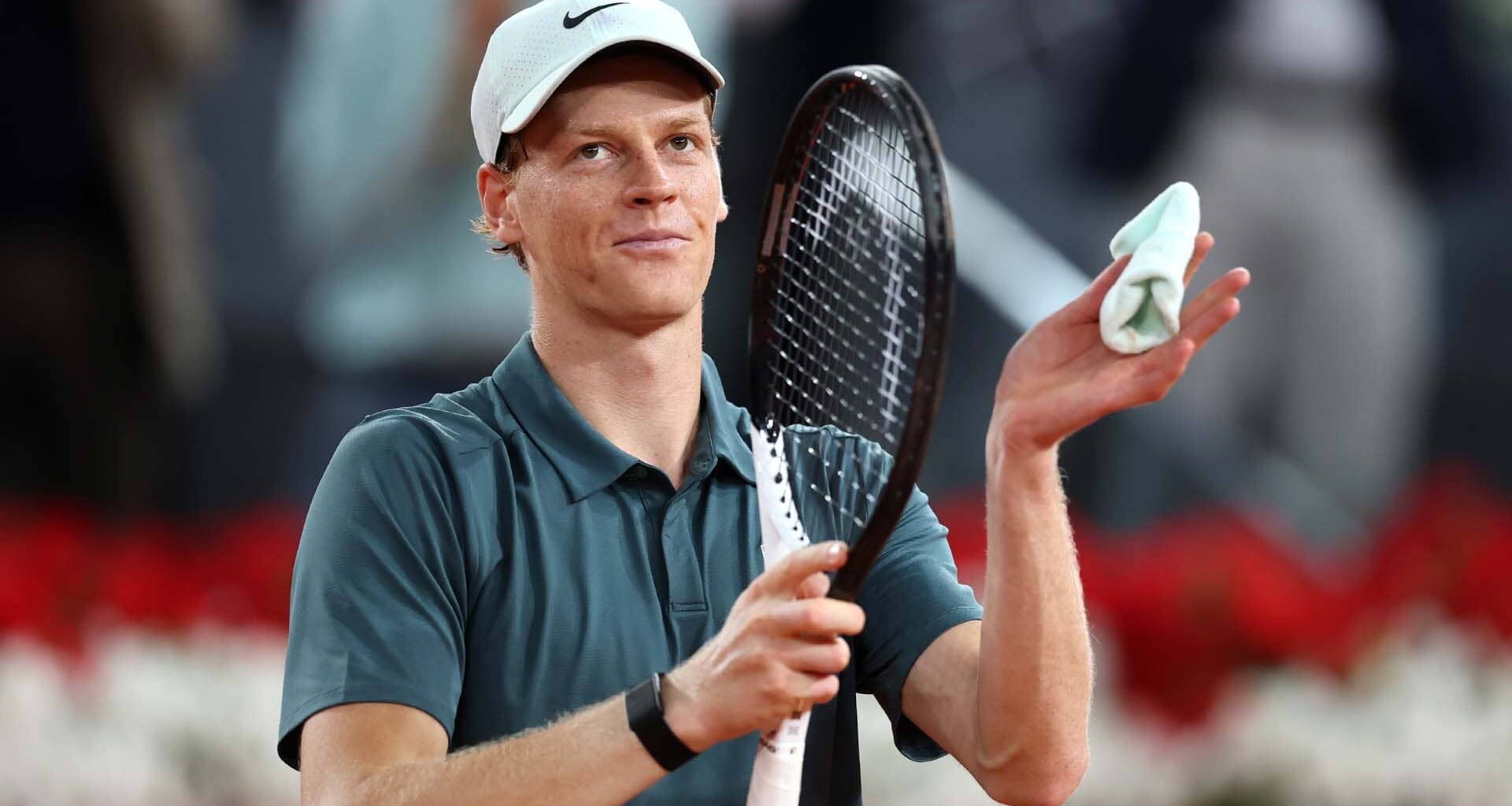 Jannik Sinner during his title run at the Mutua Madrid Open.