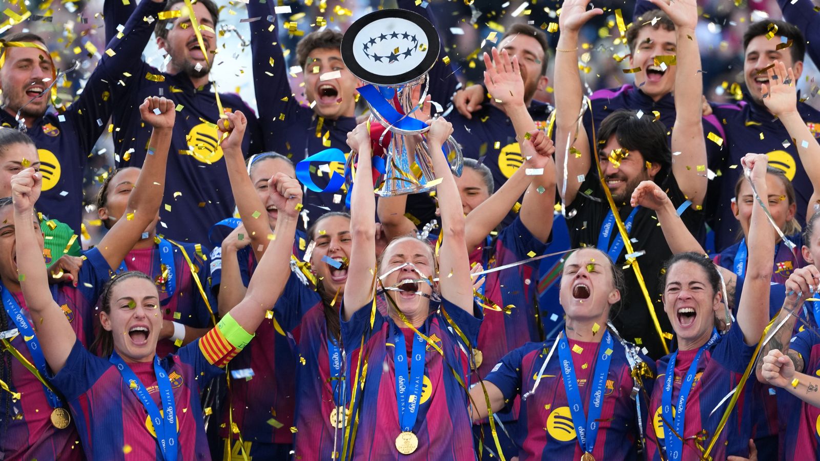 Barcelona have been crowned Champions League winners