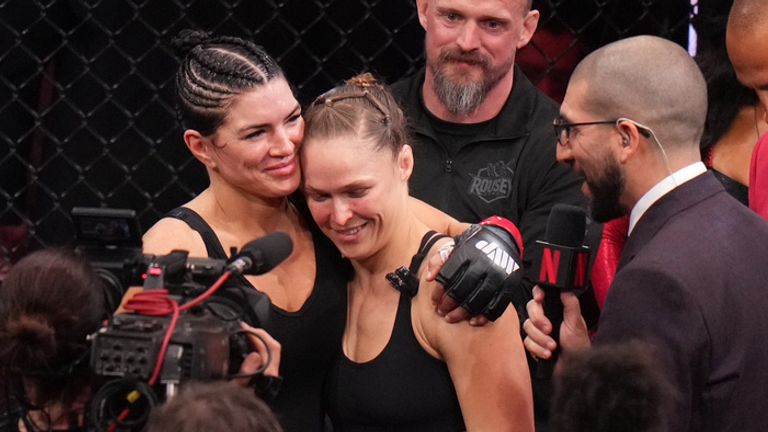 The fight also marked a return to the octagon for Gina Carano