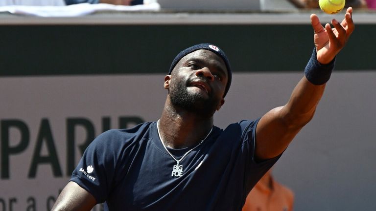 Frances Tiafoe's big serving and big forehand could cause problems for his opponents (AP Photo/Emma Da Silva)