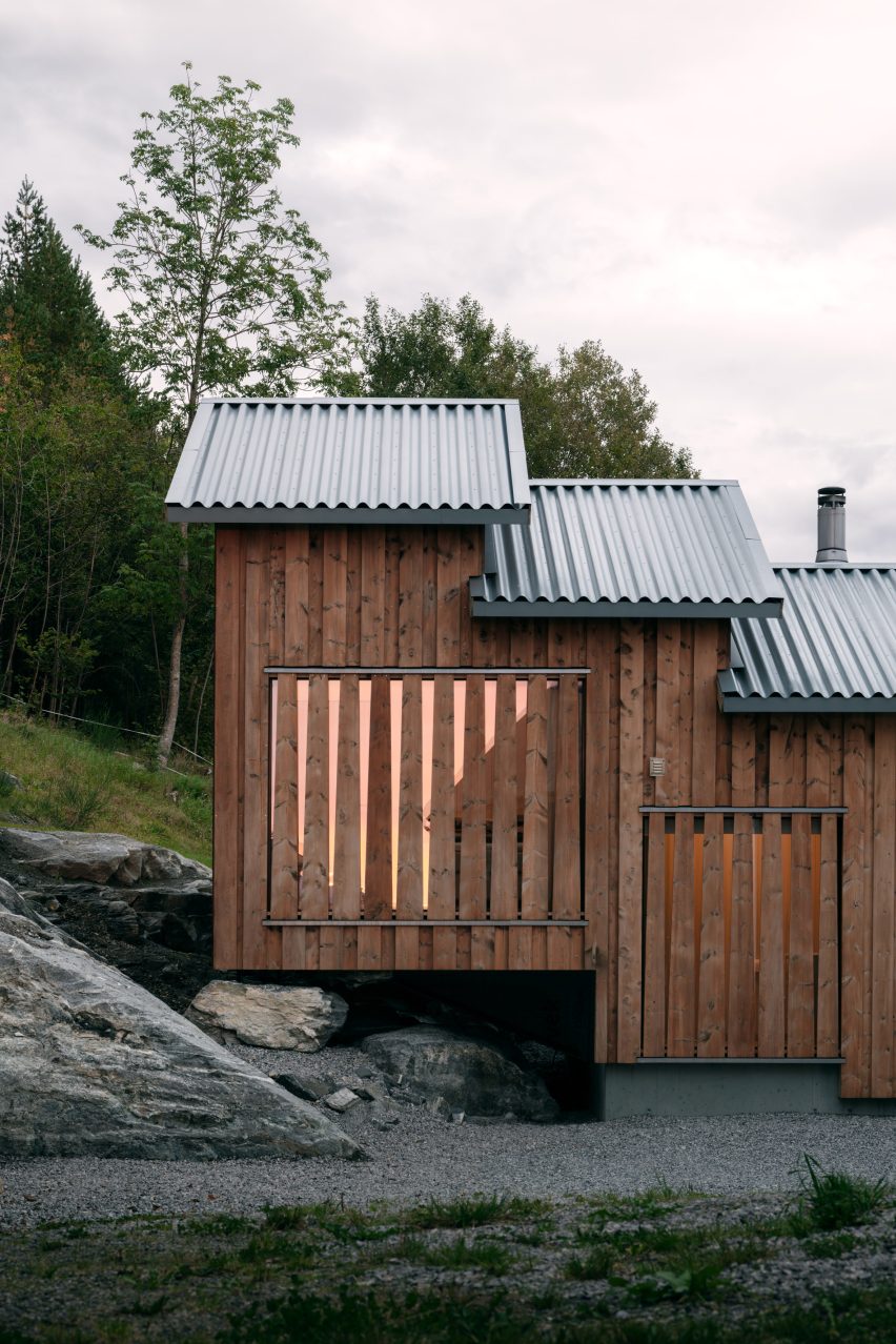 Stepped house extension in Norway by Rever & Drafe