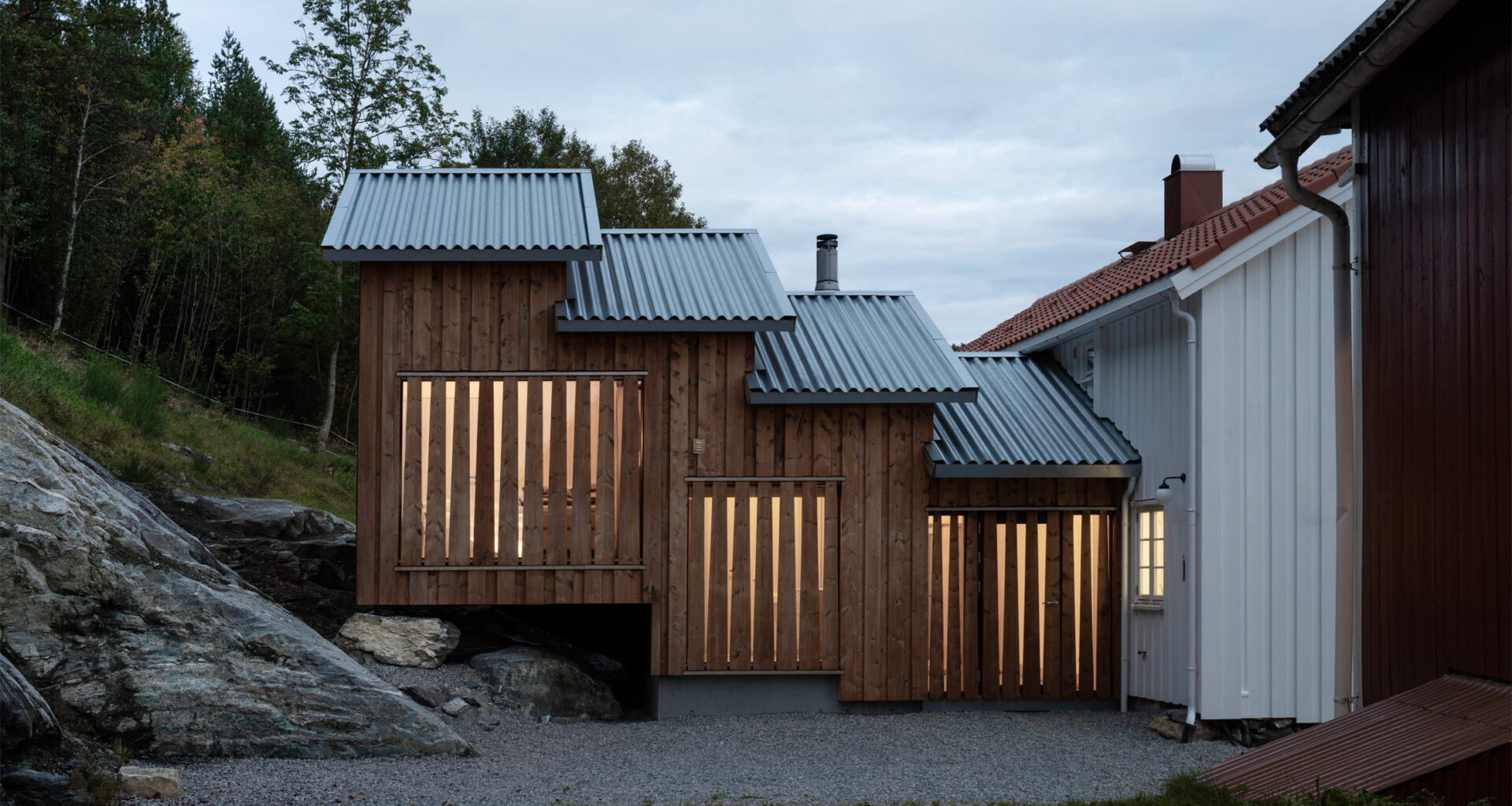 Smallholding at Nesjestranda extension by Rever & Drafe