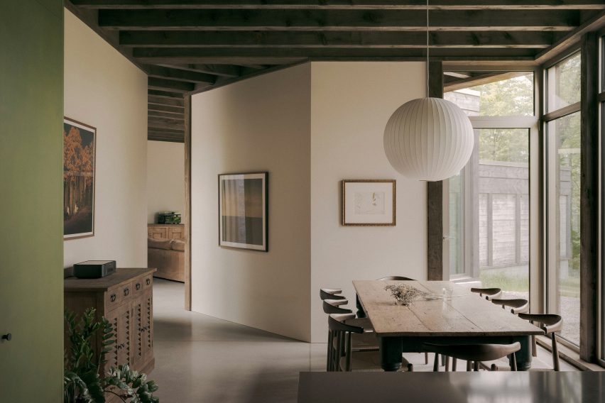 Interior of Sono Residence in Quebec by AtelierCarle
