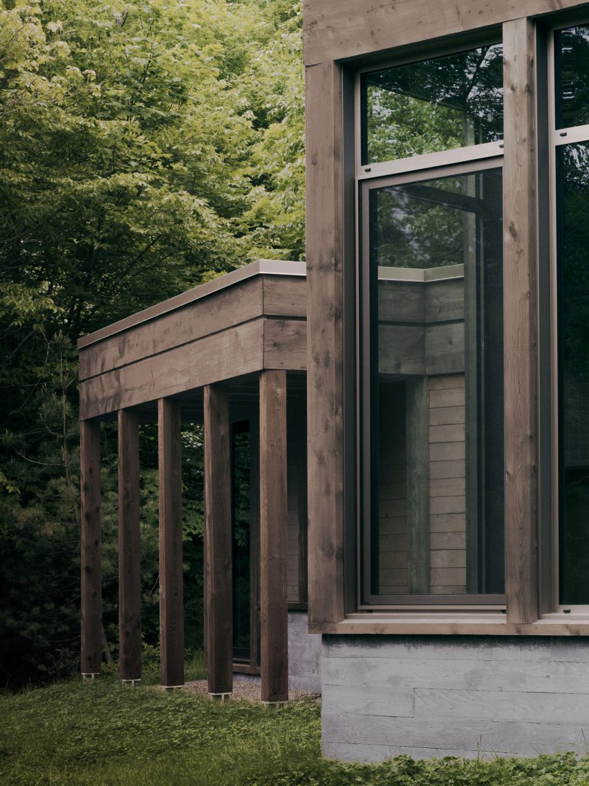 Board-formed concrete home in Quebec by AtelierCarle