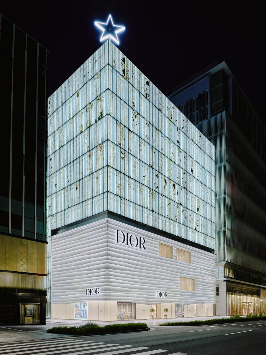 Exterior of House of Dior Shinsaibashi