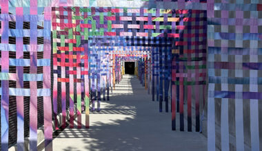 studio mo man tai reshapes urban leftovers into walk-through color field