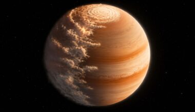 The James Webb telescope spotted a planet 700 light-years from Earth with mornings full of sand clouds and nights with clear skies, the temperature difference between the two hemispheres reaches an impressive 170 degrees.