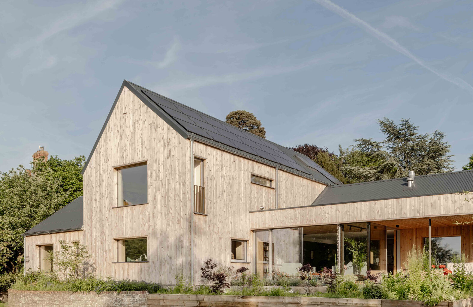 Gresford Architects clads low-carbon Oxfordshire bungalow in cedar