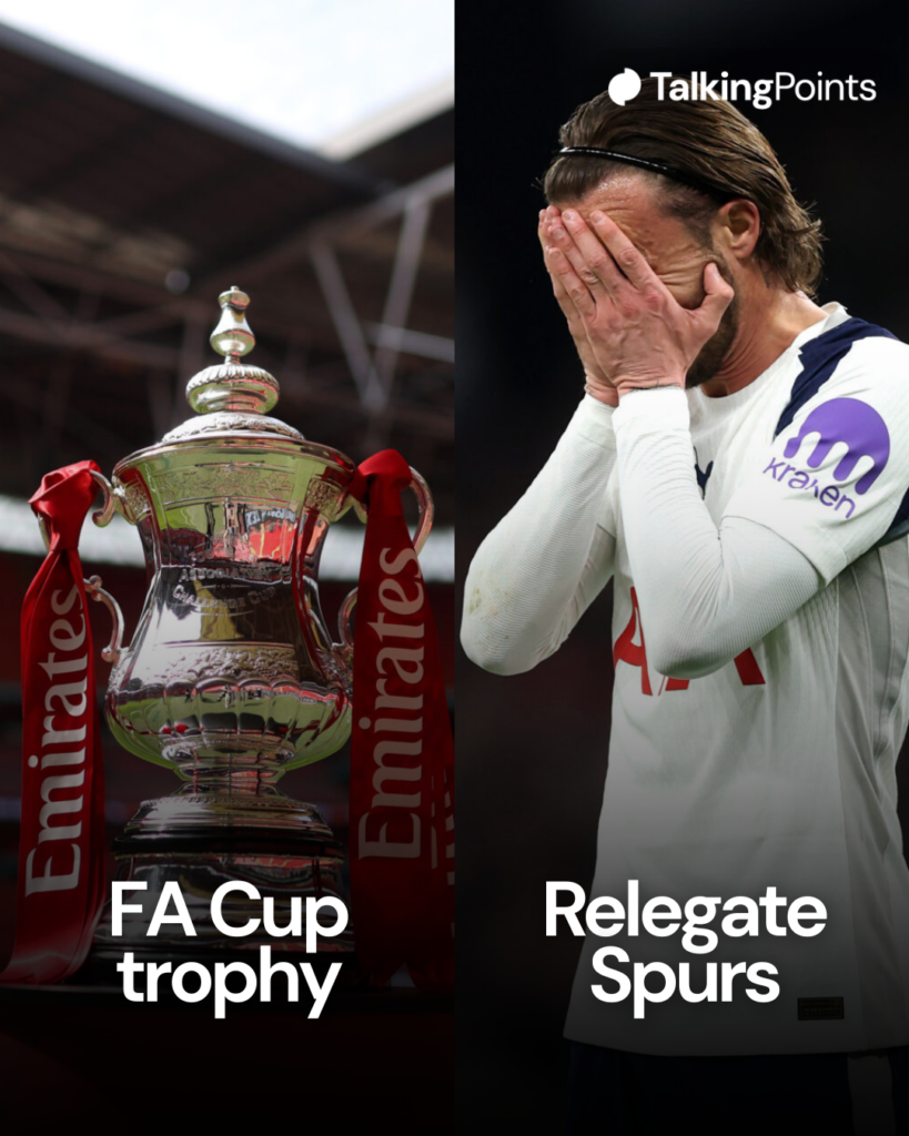 Relegate Tottenham or win the FA Cup for Chelsea?
