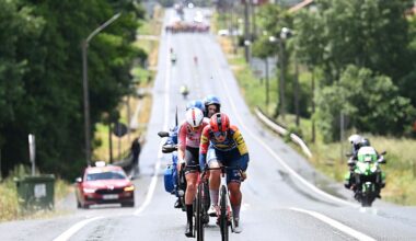 Sterre Vervloet (Lotto Intermarch&eacute; Ladies) and Felicity Wilson-Haffenden (Lidl - Trek) on the attack during stage 3 of the 2026 La Vuelta Femenina. (Photo by Szymon Gruchalski/Getty Images)