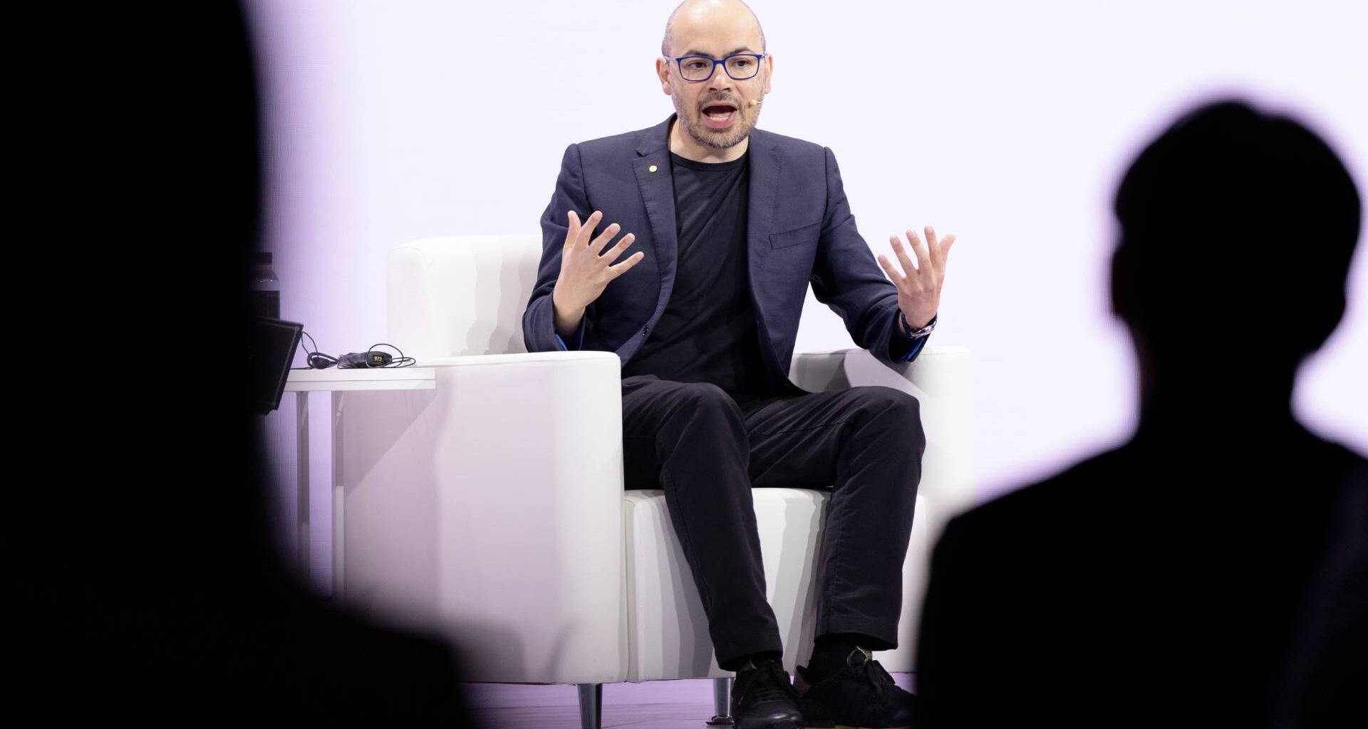 Demis Hassabis, CEO of Google DeepMind, speaks during the 'Google for Korea 2026' event at the Westin Josun Seoul in Seoul, South Korea, on April 29, 2026.