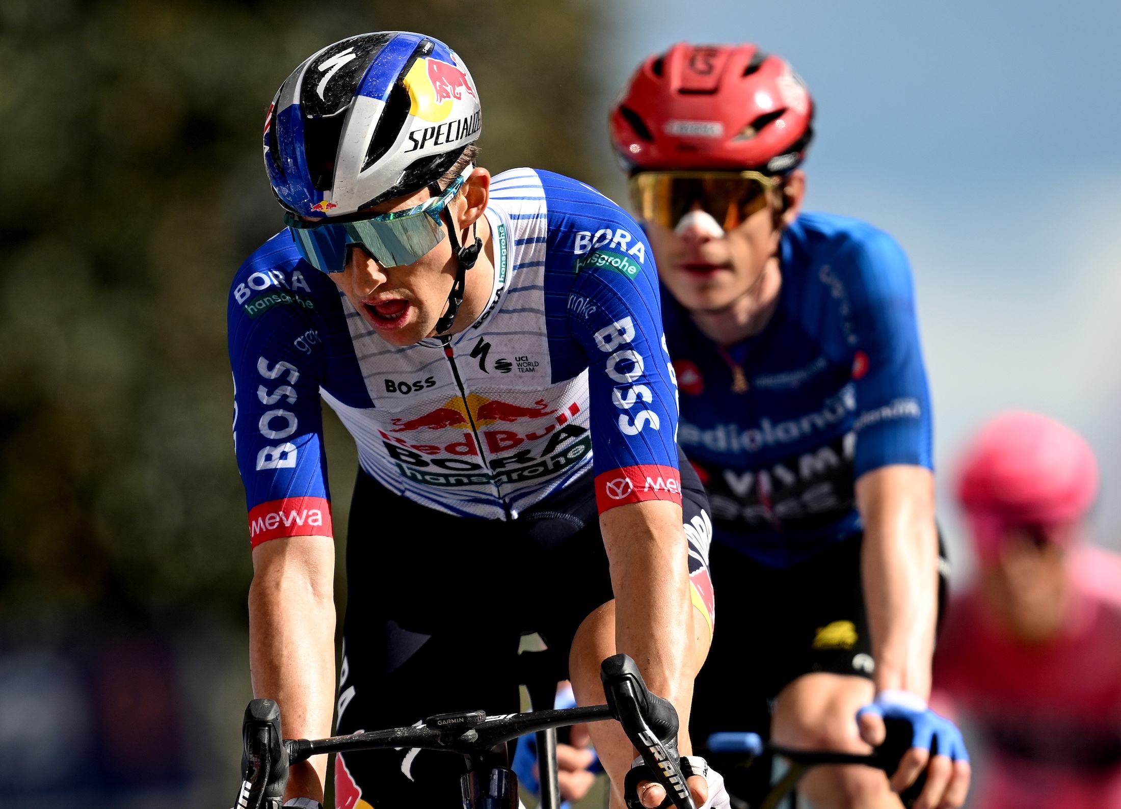 FERMO, ITALY - MAY 16: Jai Hindley of Australia and Team Red Bull - BORA - hansgrohe crosses the finish line during the 109th Giro d'Italia 2026, Stage 8 a 156km stage from Chieti to Fermo 315m / #UCIWT / on May 16, 2026 in Fermo, Italy. (Photo by Dario Belingheri/Getty Images)
