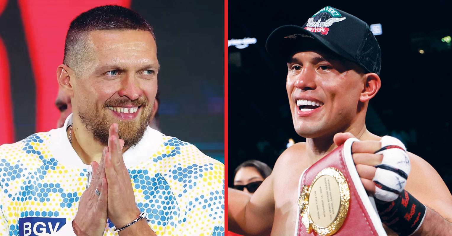 Oleksandr Usyk’s team reacts to calls for him to defend titles against David Benavidez