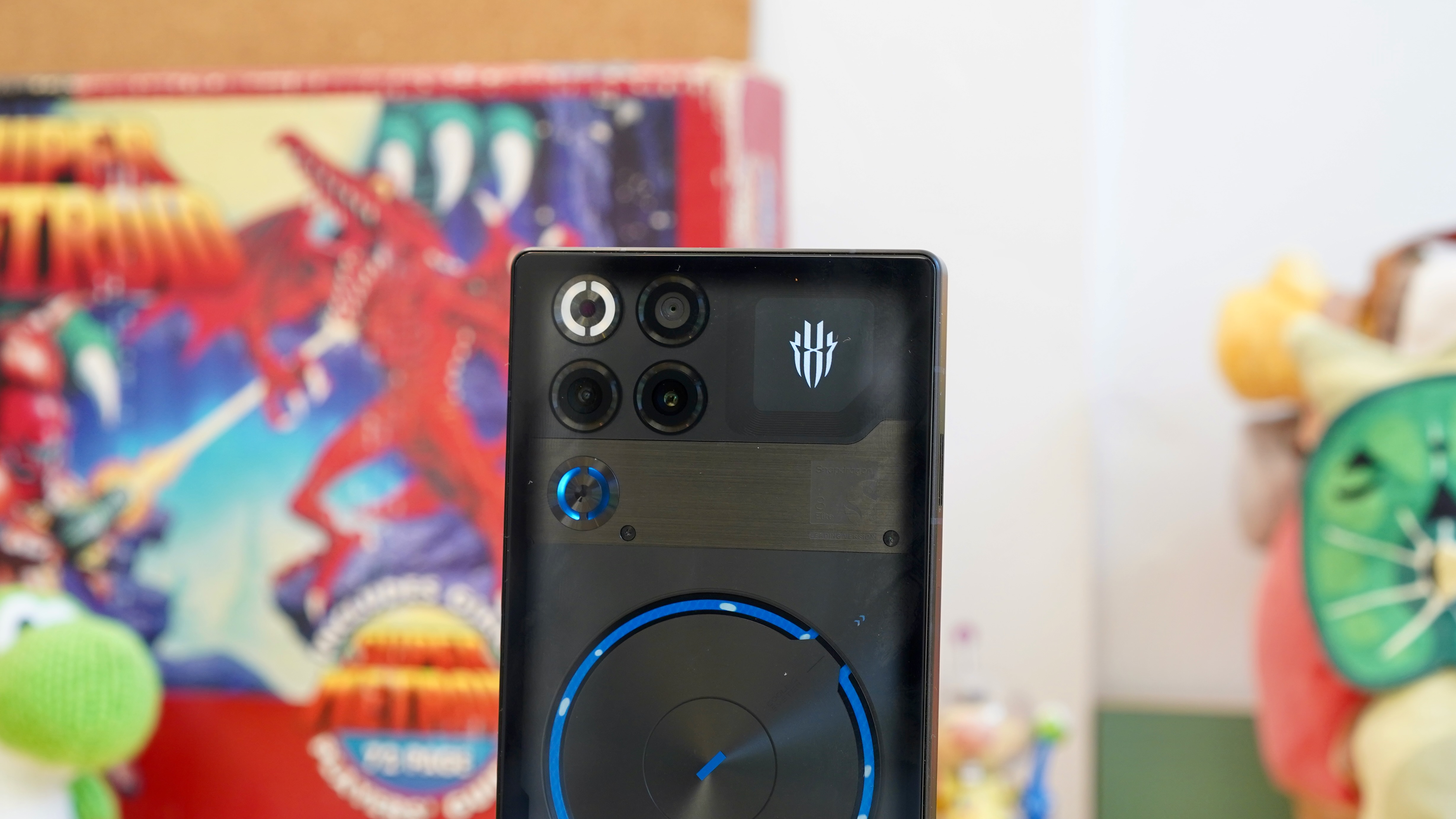 The RedMagic 11S Pro resting on a wooden table