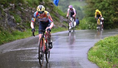 NAVA, SPAIN - MAY 08: Anna van der Breggen of Netherlands and Team SD Worx - Protime attacks in the breakaway during the 12th La Vuelta Femenina 2026, Stage 6 a 106.5km stage from Gijon / Xixon to Les Praeres. Nava 738m / #UCIWWT / on May 08, 2026 in Nava, Spain. (Photo by Szymon Gruchalski/Getty Images)