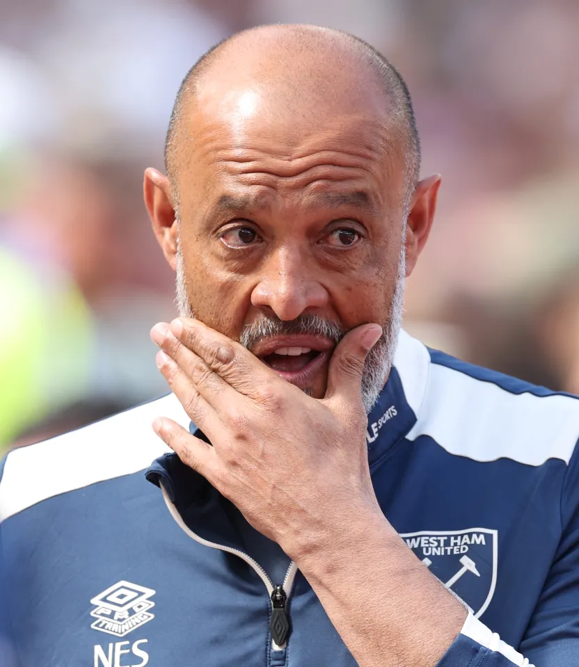 Nuno Espirito Santo on the touchline during West Ham's win over Leeds