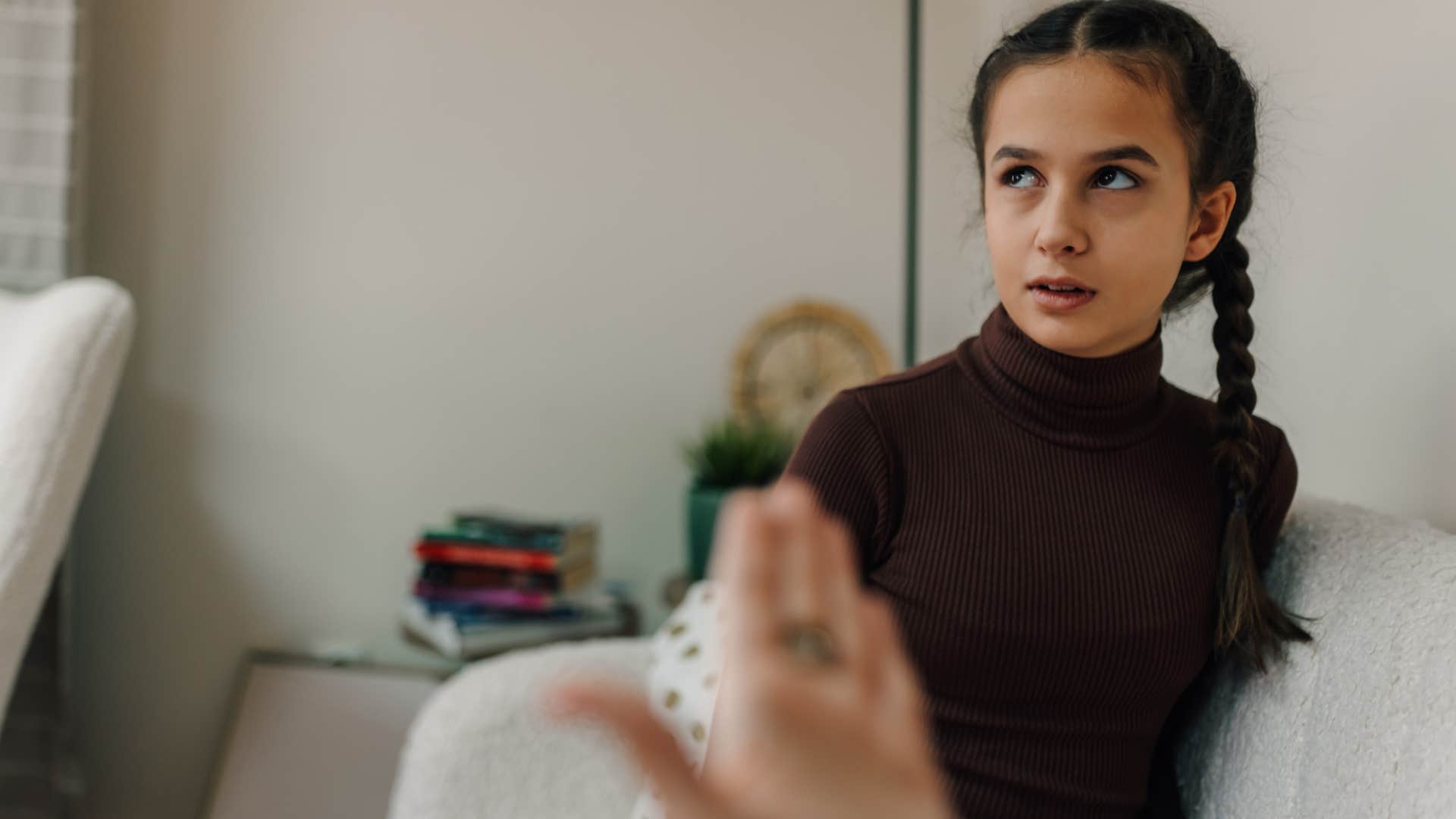 Woman with adhd being called entitled by her parents