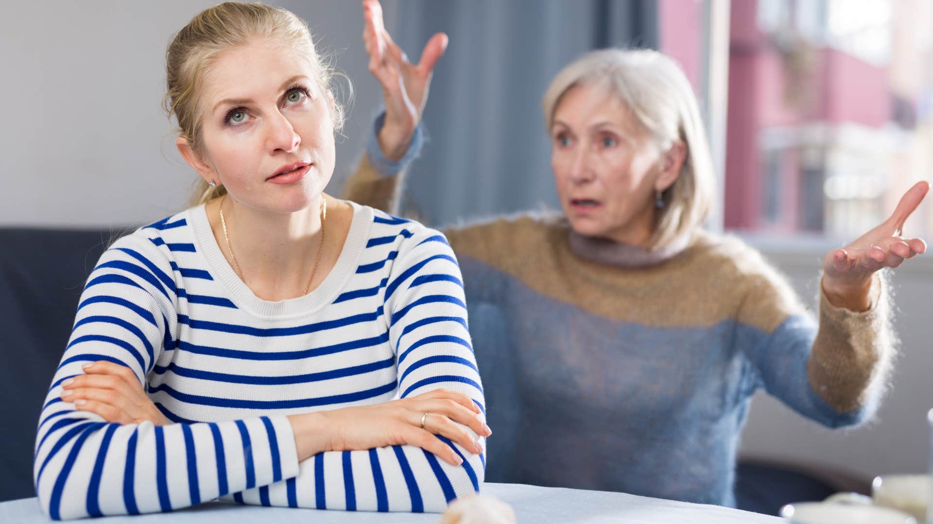 Woman with adhd being called exhausting by her mother