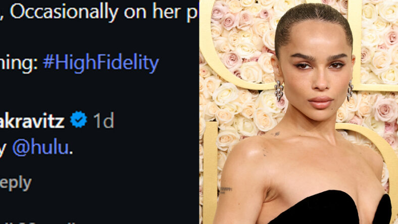 Zoe Kravitz stock image and instagram comment