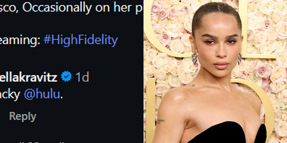 Zoe Kravitz Calls Out Hulu as 'Tacky' for Using Canceled Show 'High Fidelity' to Make Harry Styles Reference - Just Jared - Celebrity News and Gossip