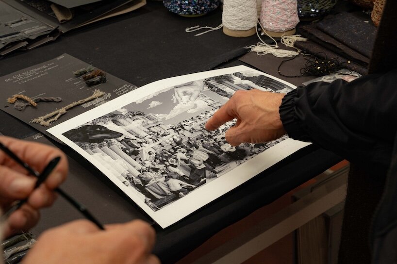 'a little theater of life': JR weaves monumental tapestry of community care in venice - 4