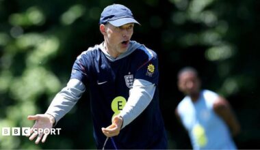 Thomas Tuchel during England training