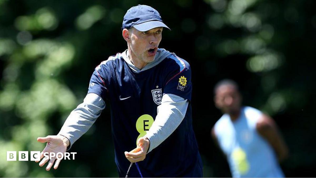 Thomas Tuchel during England training