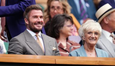 Sir David Beckham and Tess Daly among stars in Royal Box at Wimbledon - London Evening Standard