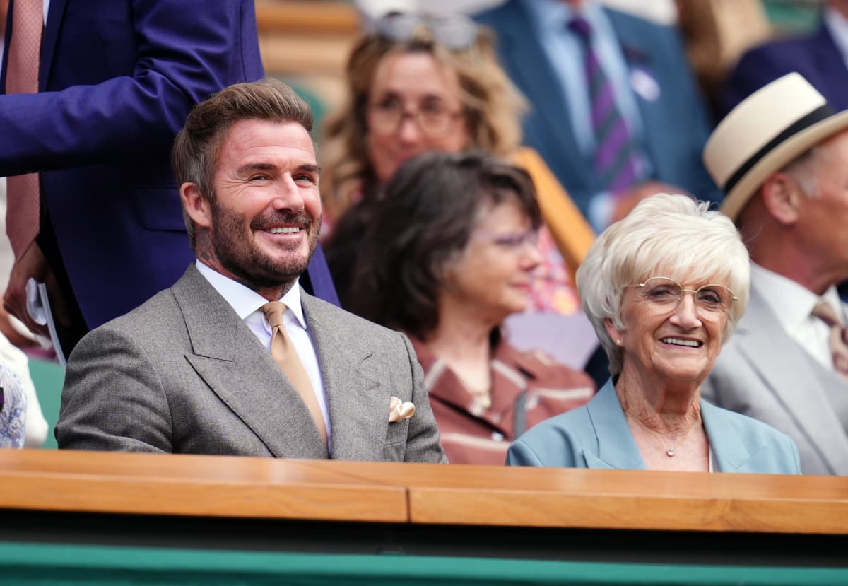 Sir David Beckham and Tess Daly among stars in Royal Box at Wimbledon - London Evening Standard