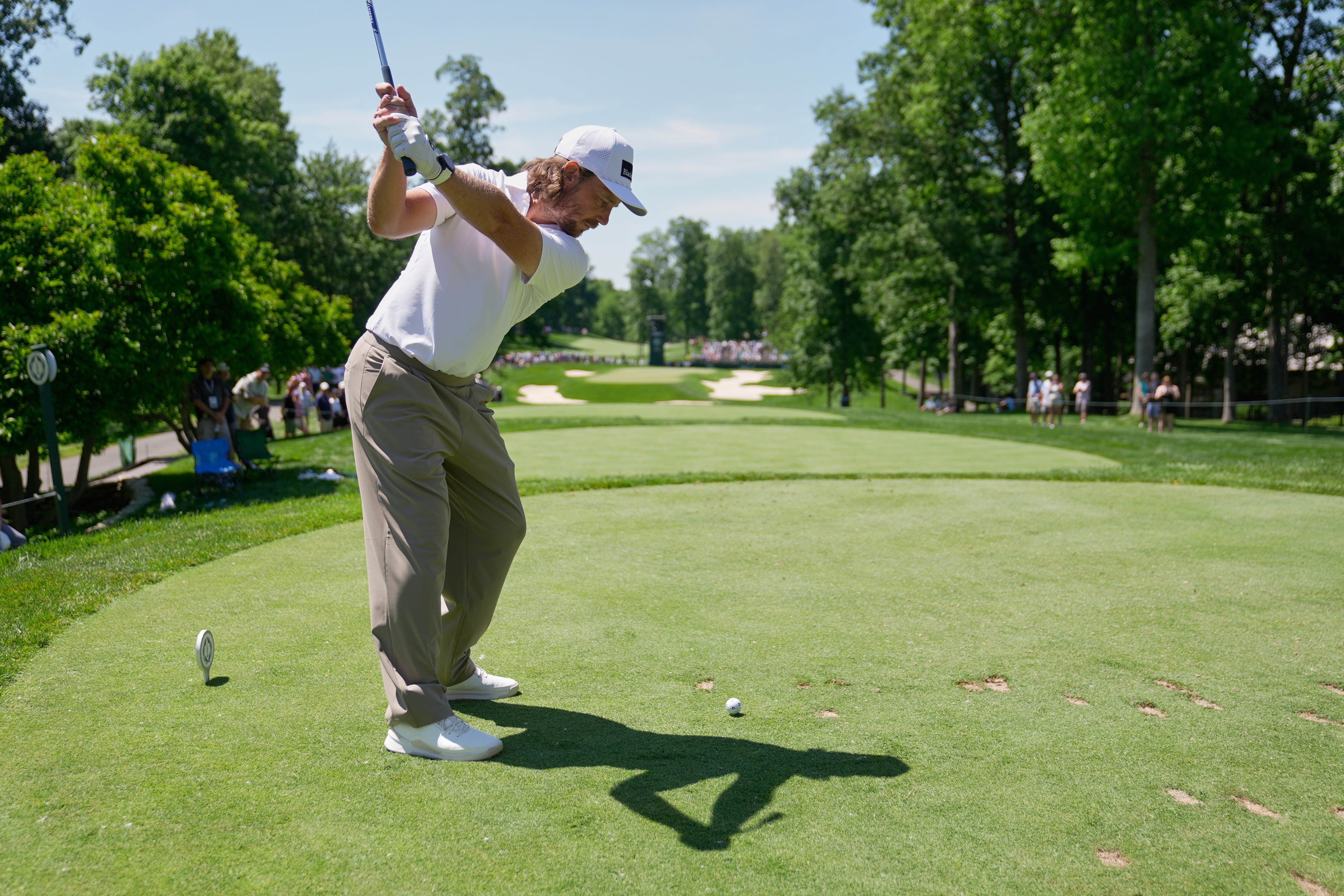 Tommy Fleetwood shares the clubhouse lead (Sue Ogrocki/AP)