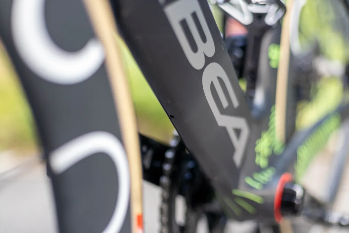 Orbea prototype aero bike at Tour Auvergne-Rhône-Alpes