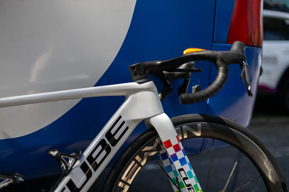 Unreleased Cube Litening C:68X at the 2026 Tour Auvergne-Rhône-Alpes