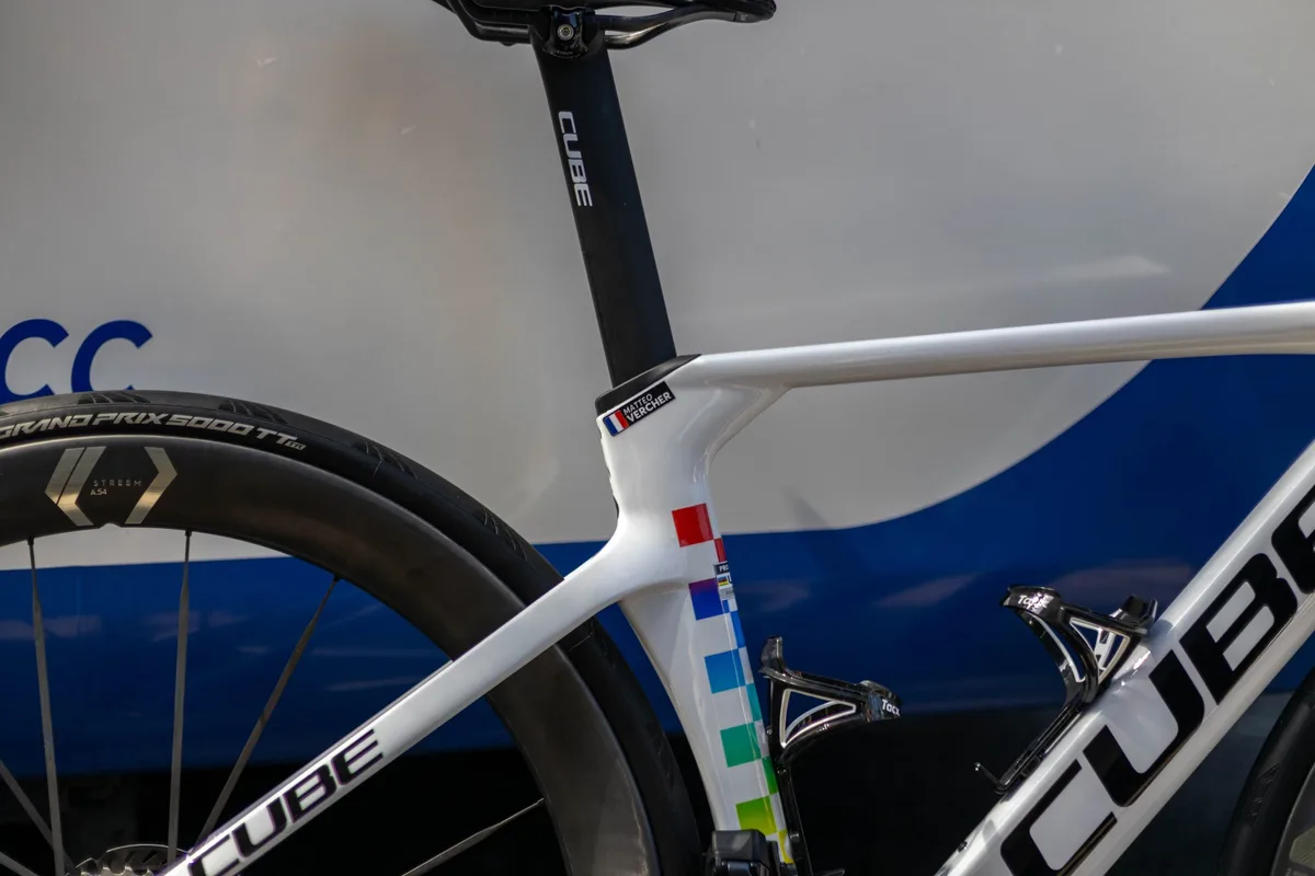 Unreleased Cube Litening C:68X at the 2026 Tour Auvergne-Rhône-Alpes