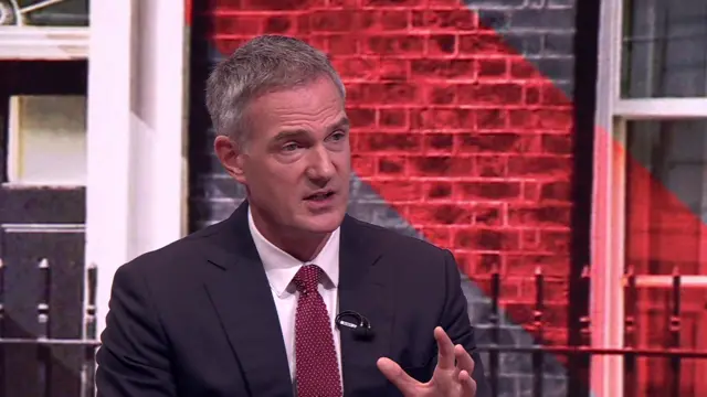 Peter Kyle mid-speech