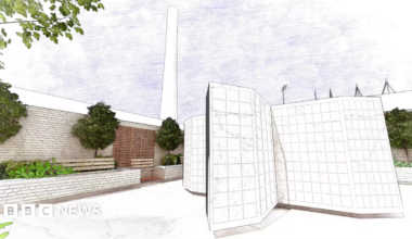 A concept image shows how the memorial garden at Franklin's Gardens might look.