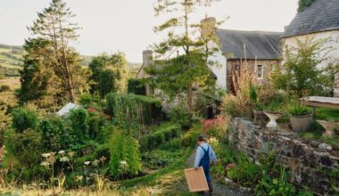 A medieval farmhouse in Wales gently renovated by artist Tom Harford Thompson and his wife as a creative retreat